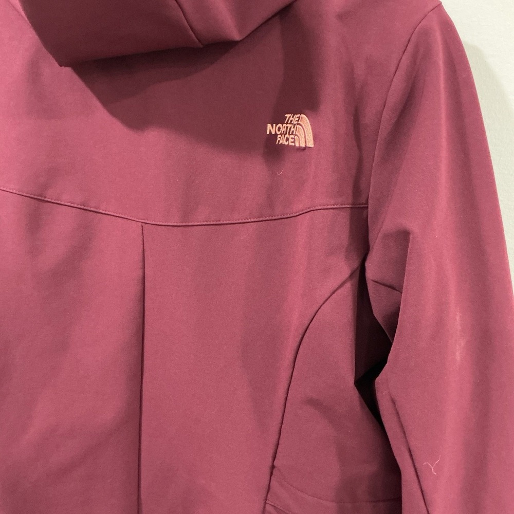 The North Face WindWall Women's Fleece Fuchsia Full Zip Jacket Hooded Large - Picture 6 of 10